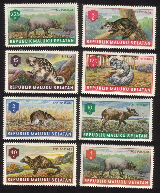 Various Animals - Complete Set of 8 Different