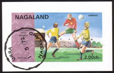 Soccer: 1972 Munich Olympic Games - Airmail Mini Souvenir Sheet
