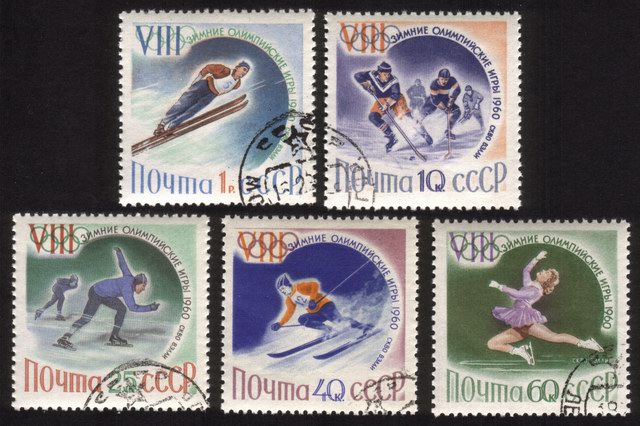 Winter Olympic Games: Ice Hockey, Ski Jumper, Speed Skating, Etc. - Complete Set of 5 Different