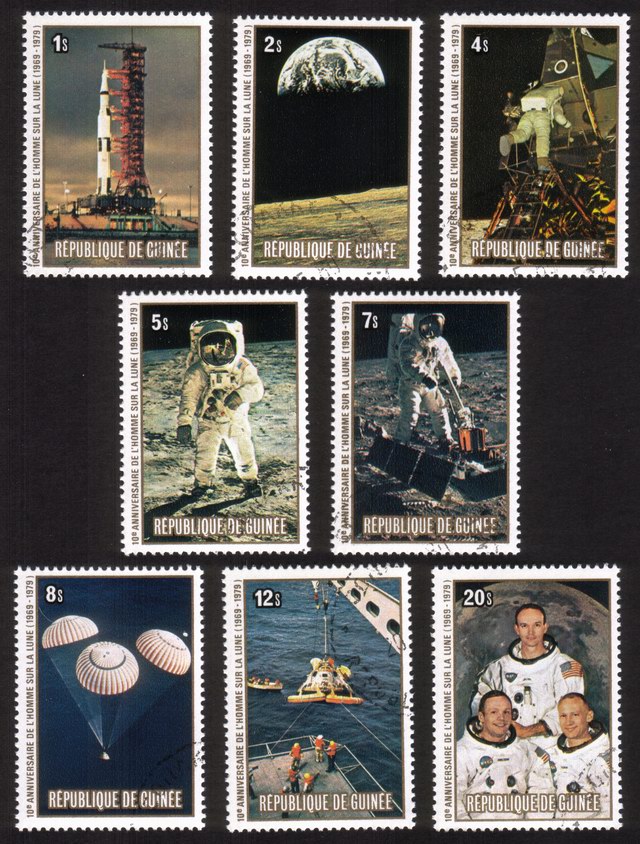 Apollo 11 Moon Landing (10th Anniversary): Neil Armstrong, Etc. - Complete Set of 8 Different