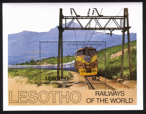 Locomotive: The Blue Train (South African Railways) Souvenir Sheet