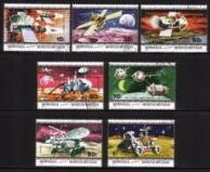 American & Russian Space Missions: Apollo, Luna, Etc. - Complete Set of 7 Different Airmail Stamps