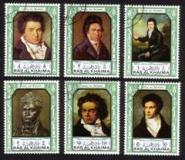 Beethoven Portraits & Bronze Bust - Complete Set of 6 Different