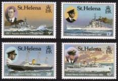 British Ships & Portraits: Prince Andrew, Prince Philip & Vessels, Etc Complete Set of 4 Different