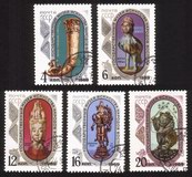 Museum Treasures (Oriental Art): Vessels, Birds, Goddess, Etc. Complete Set of 5 Different