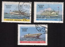 Various Ships: Passenger, Turbo-Electric "Lenin" Speedboat - Complete Set of 3 Different