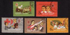 All-Union Lenin Pioneers: Red Crescent, Red Cross, Etc. - Complete Set of 5 Different