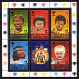 1979 Christmas Nativity: International Year of The Child - Complete Set Block of 6 Different