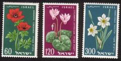 Flowers: Cyclamen, Anemone, Narcissus - Complete Set of 3 Different