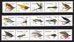 Fishing Flies: Durham Ranger, Black Gnat, Montana Nymph, Blue Charm, Etc. Selection of 15 Different